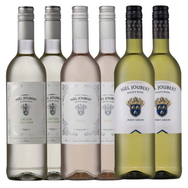 Niel Joubert wines, Pinot Grigio, Gruner Veltliner, buy wine online, buy mixed cases of wine